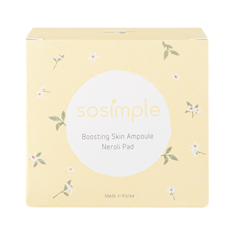  Si sosimple Boosting Skin Ampoule Neroli Pad | 100 Pads | 200 ml | 6.8 fl. oz 
