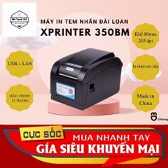 Máy In Xprinter XP 350BM USB + LAN in đơn hàng GHTK bằng điện thoại - in tem nhãn Minicode