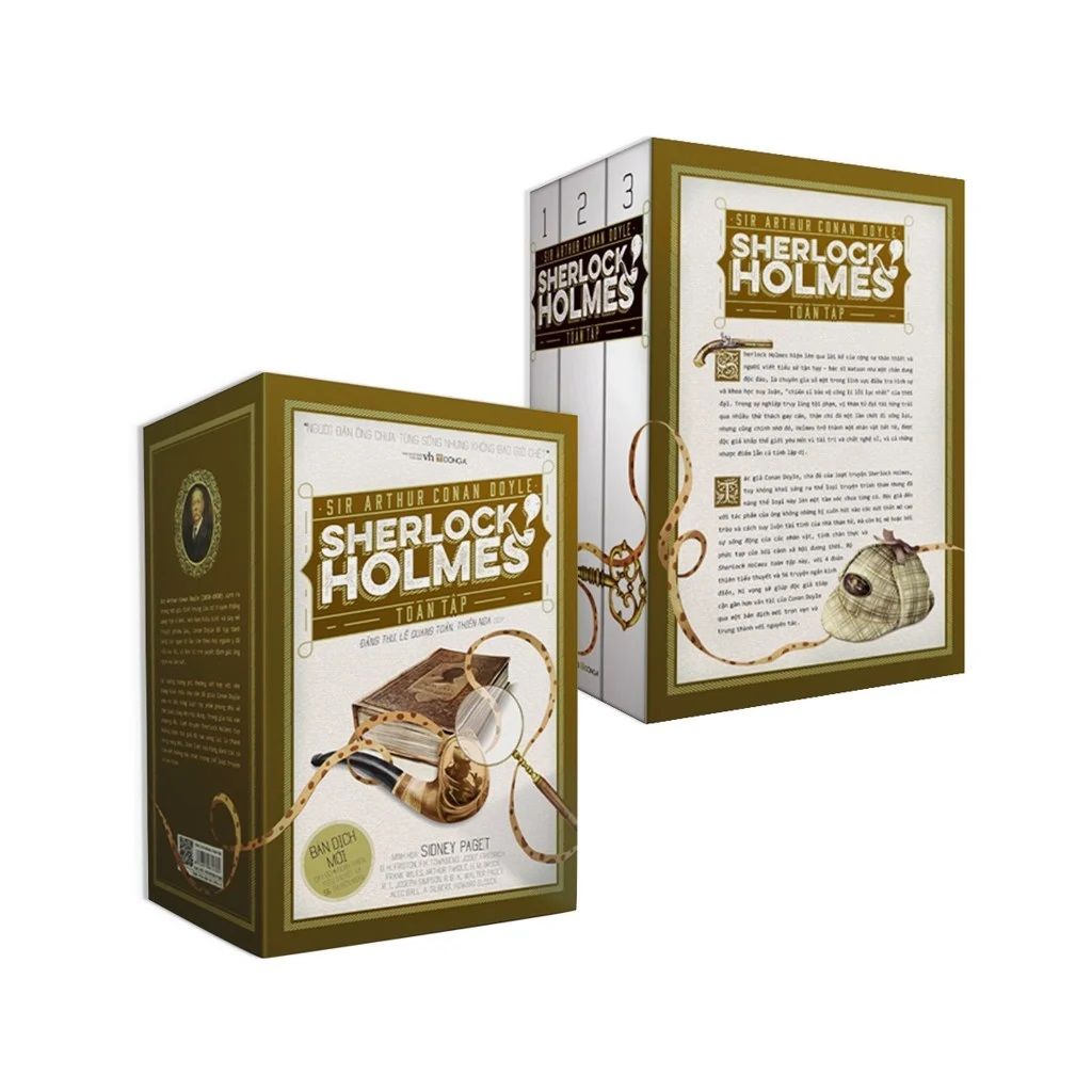  Sherlock Holmes Toàn Tập (3 Tập, Hộp Đứng, Bìa Mềm) 