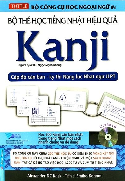  Hộp Flash Cards - Kanji 1 (200 Thẻ +1CD) 