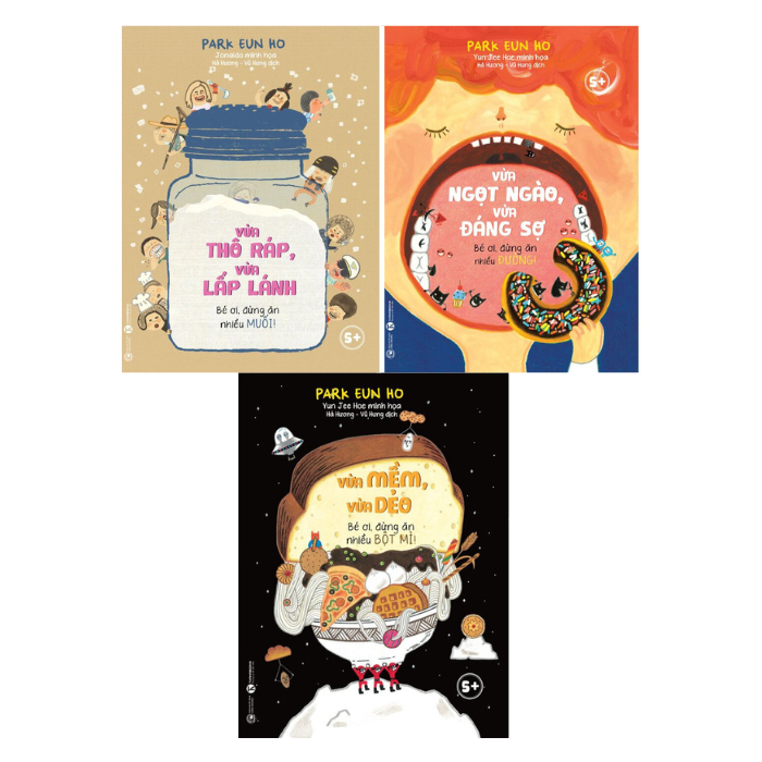  Vừa mềm, vừa dẻo + Vừa ngọt ngào, vừa đáng sợ + Vừa thô ráp, vừa lấp lánh (3 Cuốn, Minh Họa Màu) 