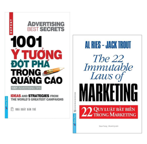  1001 Ý Tưởng Đột Phá Trong Quảng Cáo + 22 Quy Luật Bất Biến Trong Marketing 