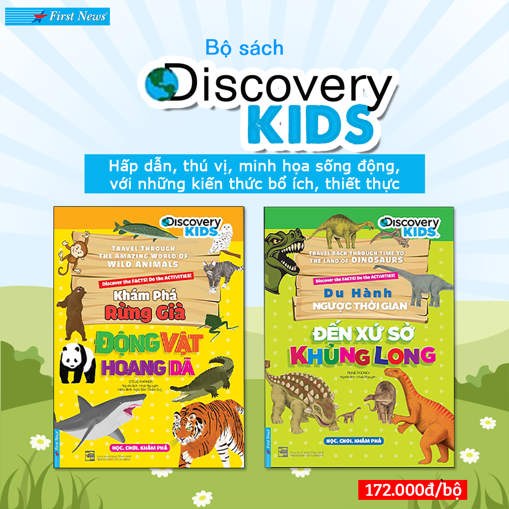  Bộ sách Discovery Kids – Khám phá thế giới động vật và xứ sở khủng long 