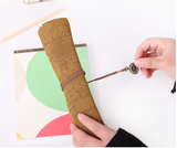  Cuộn Da Đựng Bút Phong Cách Cổ Điển 