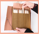  Cuộn Da Đựng Bút Phong Cách Cổ Điển 