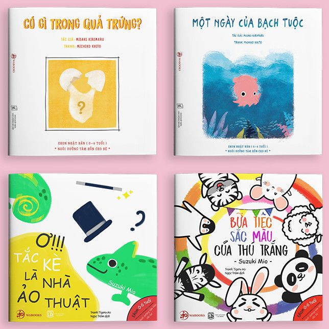  Bộ Ehon: Sự kỳ diệu của màu sắc (4 quyển) 