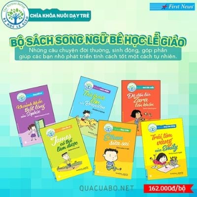  Bộ sách song ngữ Bé Học Lễ Giáo (6 quyển) 