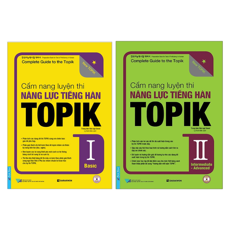 Cẩm Nang Luyện Thi Năng Lực Tiếng Hàn TOPIK I + II (Tặng Kèm QR) 