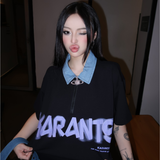  Áo Polo Phối Jeans Playful Streetwear Local Brand Karants form Oversize - KR54 