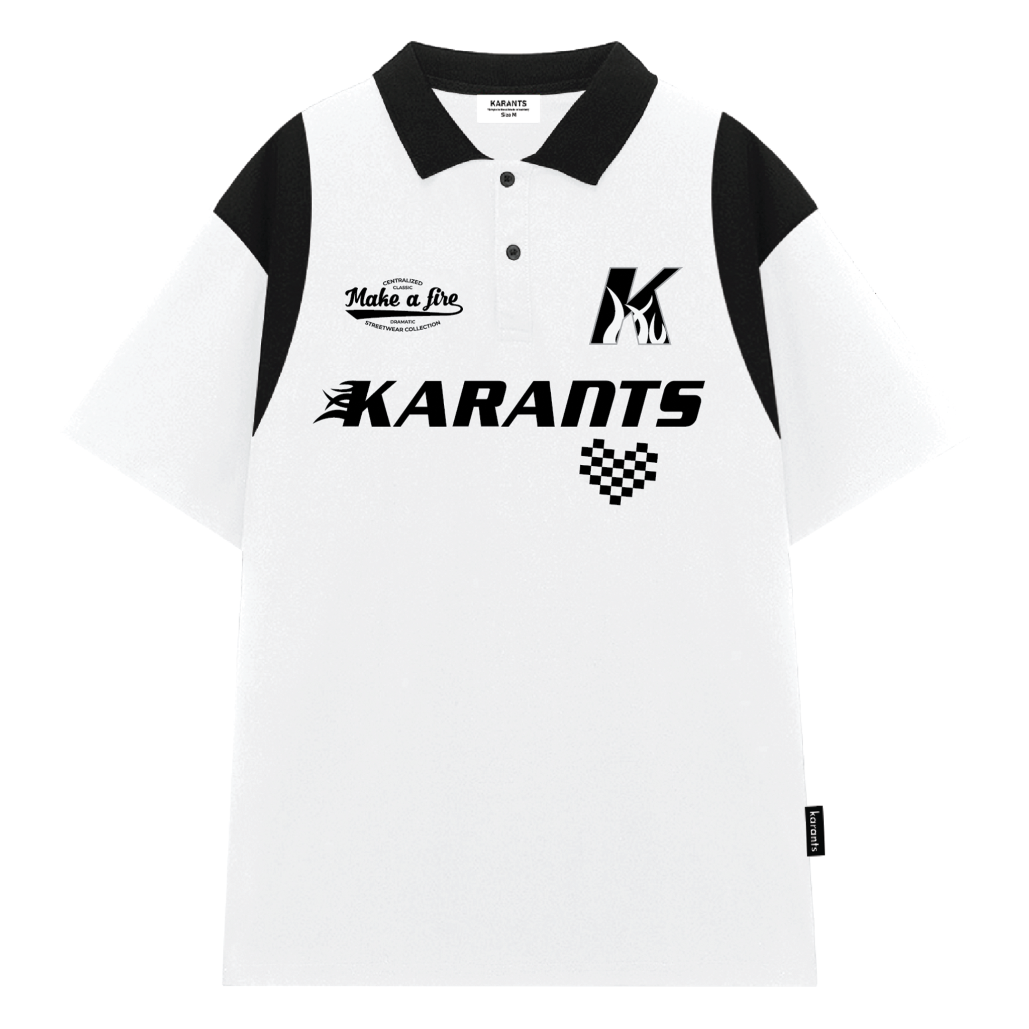  Áo Polo Streetwear Fire Local Brand Karants form Oversize - KR57 