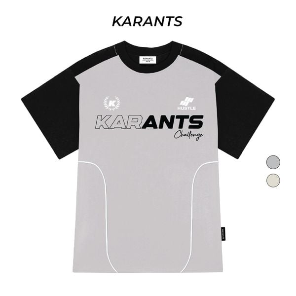 Áo Thun Phối Viền Nổi Karants Local Brand Hot Trend Form Oversize - KR68 