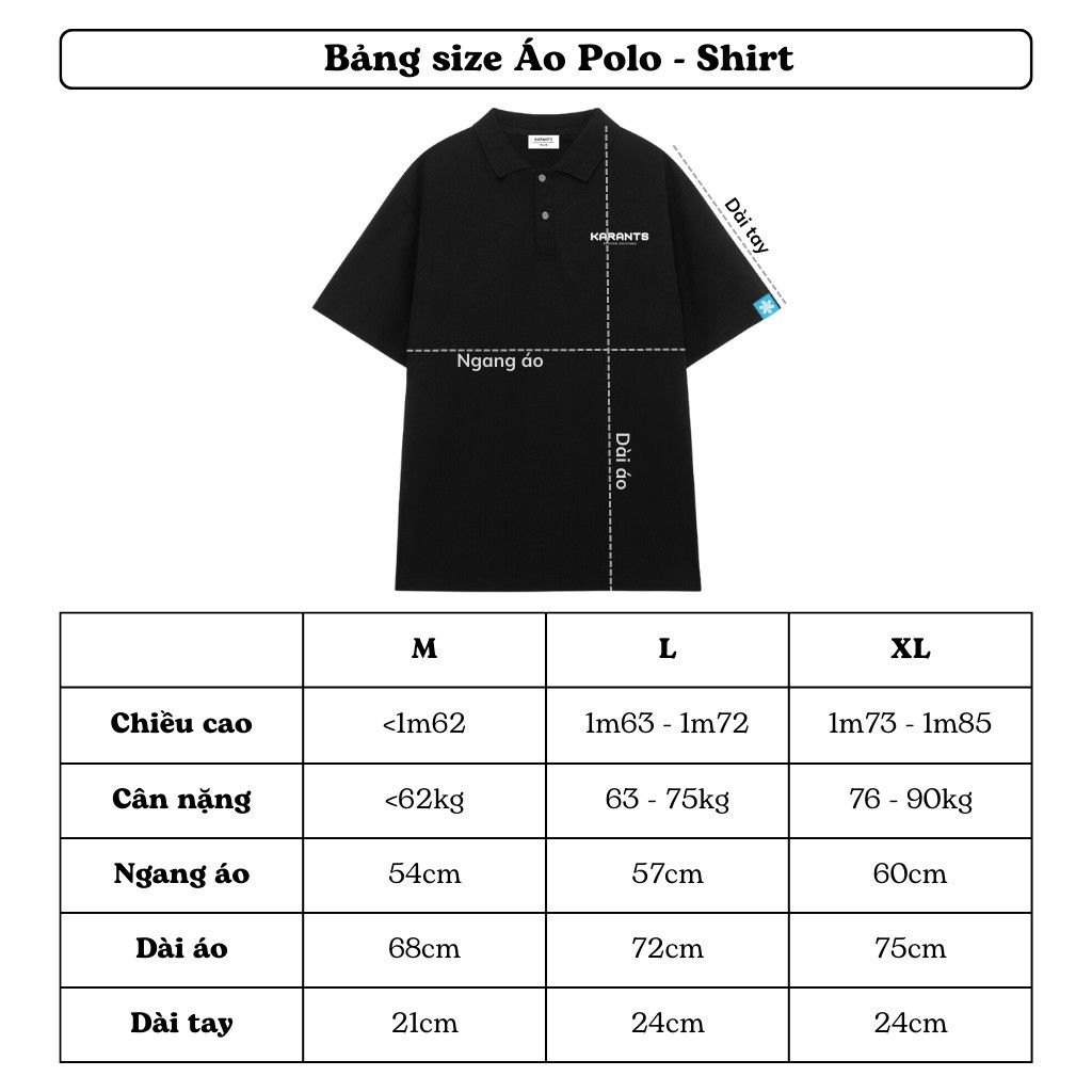  Áo Polo Phối Cúc Bấm Karants Local Brand Streetwear Form Oversize - KR60 