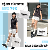  Áo Thun Phối Bóng Đá Karants Local Brand Streetwear Form Oversize - KR63 