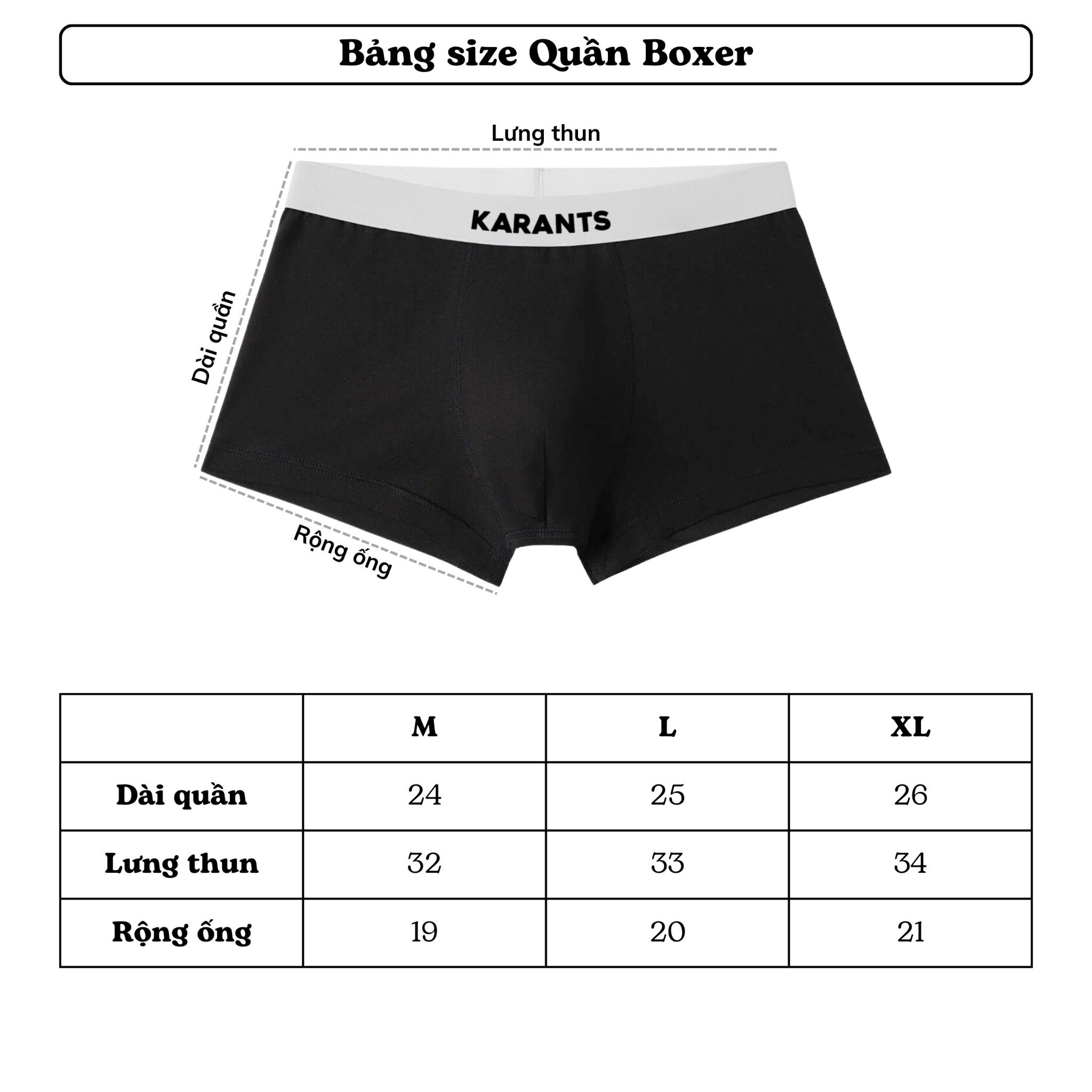  Quần Lót Nam Dáng Trunk Bamboo Kháng Khuẩn Karants - PK04 