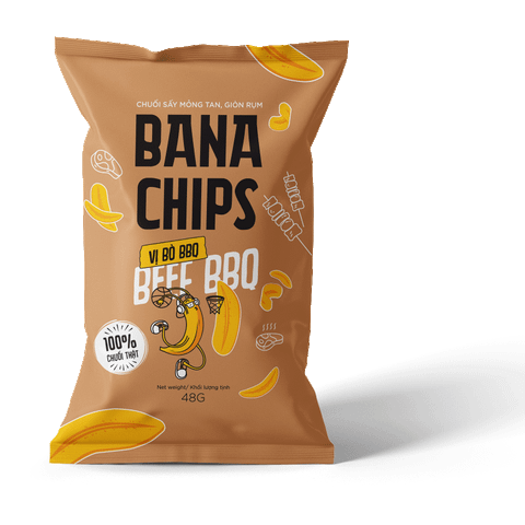 Snack Bana Chips Vị Bò BBQ
