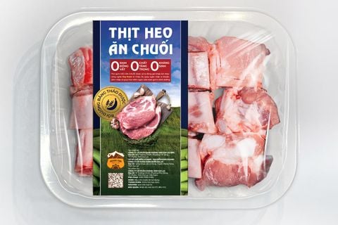 Thịt heo ăn chuối Hoàng Anh Gia Lai - Sườn non