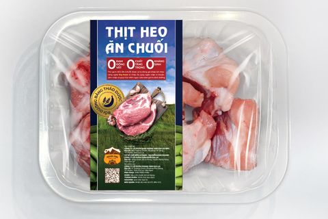 Thịt heo ăn chuối Hoàng Anh Gia Lai - Xương ống nhiều thịt