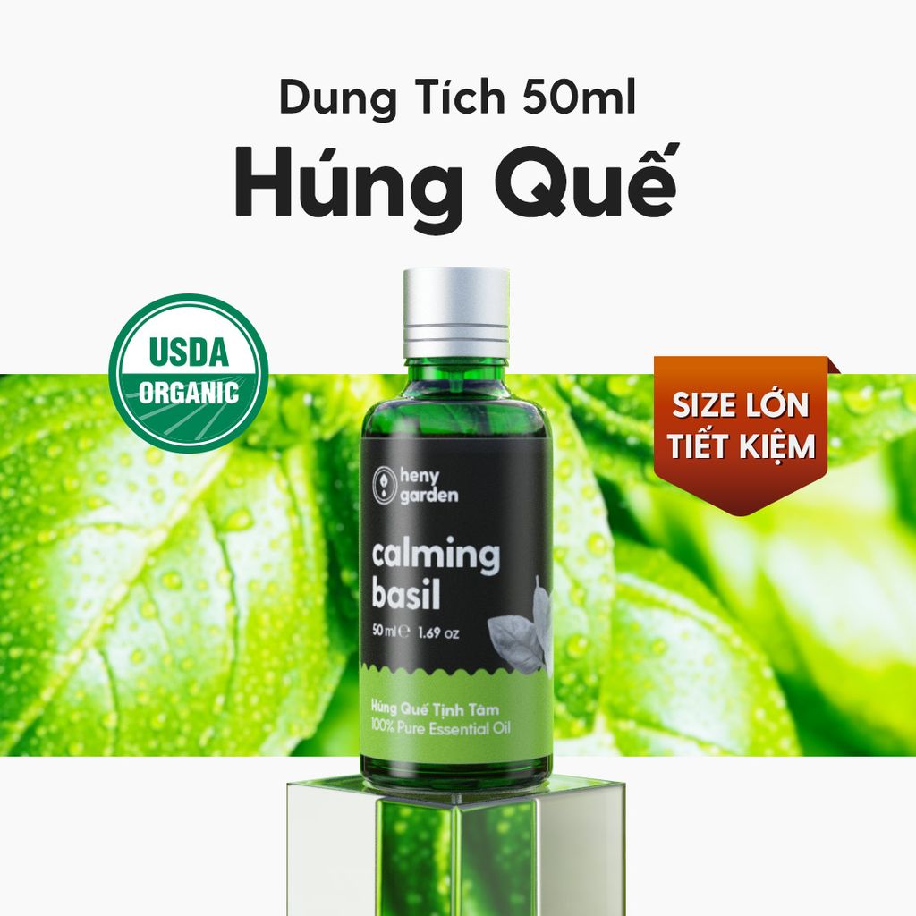 Tinh Dầu Húng Quế (Basil Essential Oil) Heny Garden