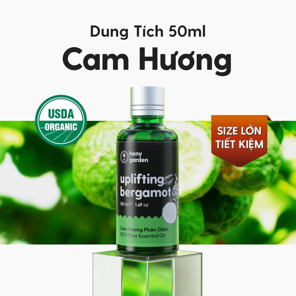 Tinh Dầu Cam Hương Bergamot (Bergamot Essential Oil) Heny Garden