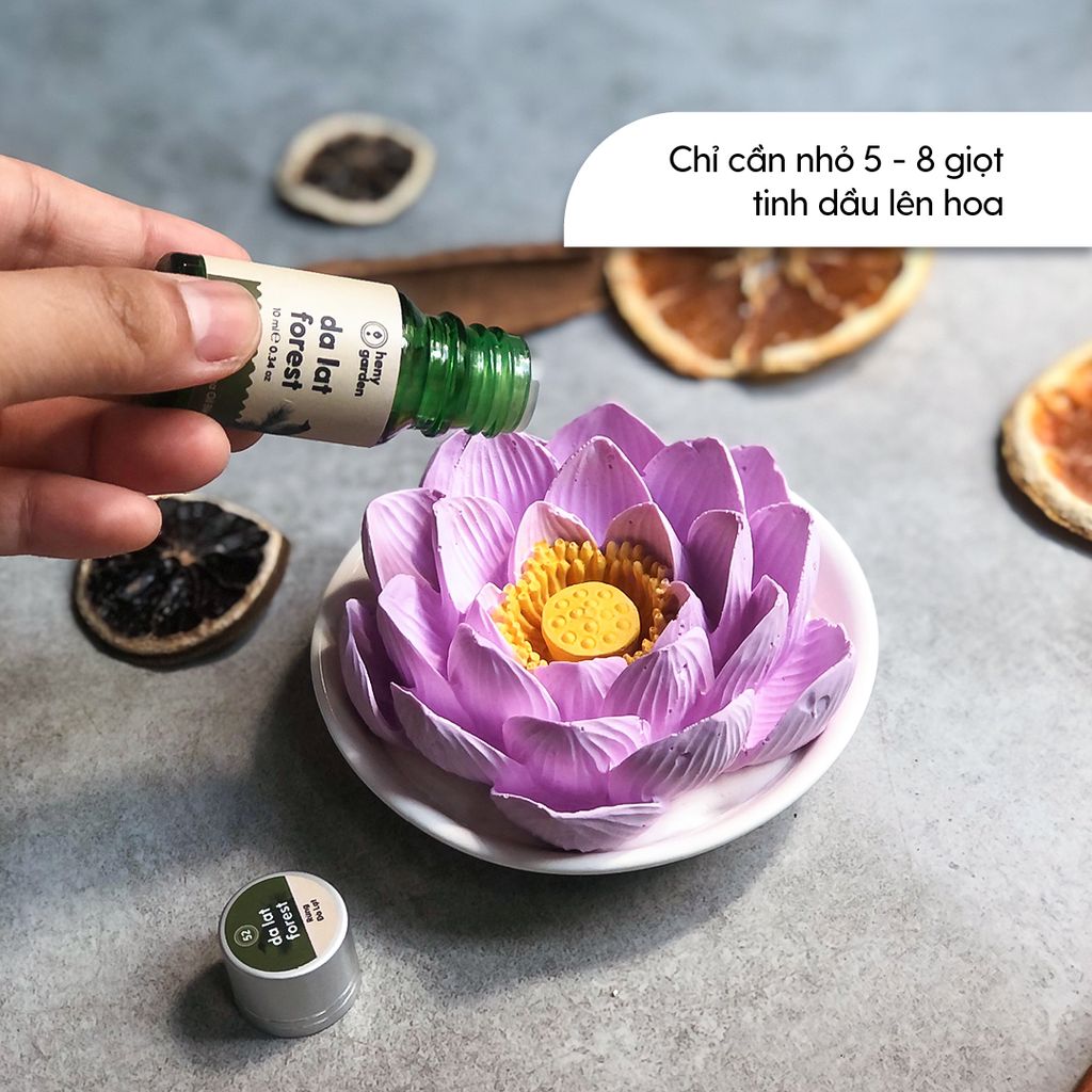 Đá Thơm Khuếch Tán Tinh Dầu Hoa Sen HENY GARDEN (Mẫu Mới)