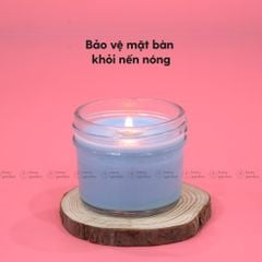 Đế Gỗ Lót Nến Vân Tròn HENY GARDEN