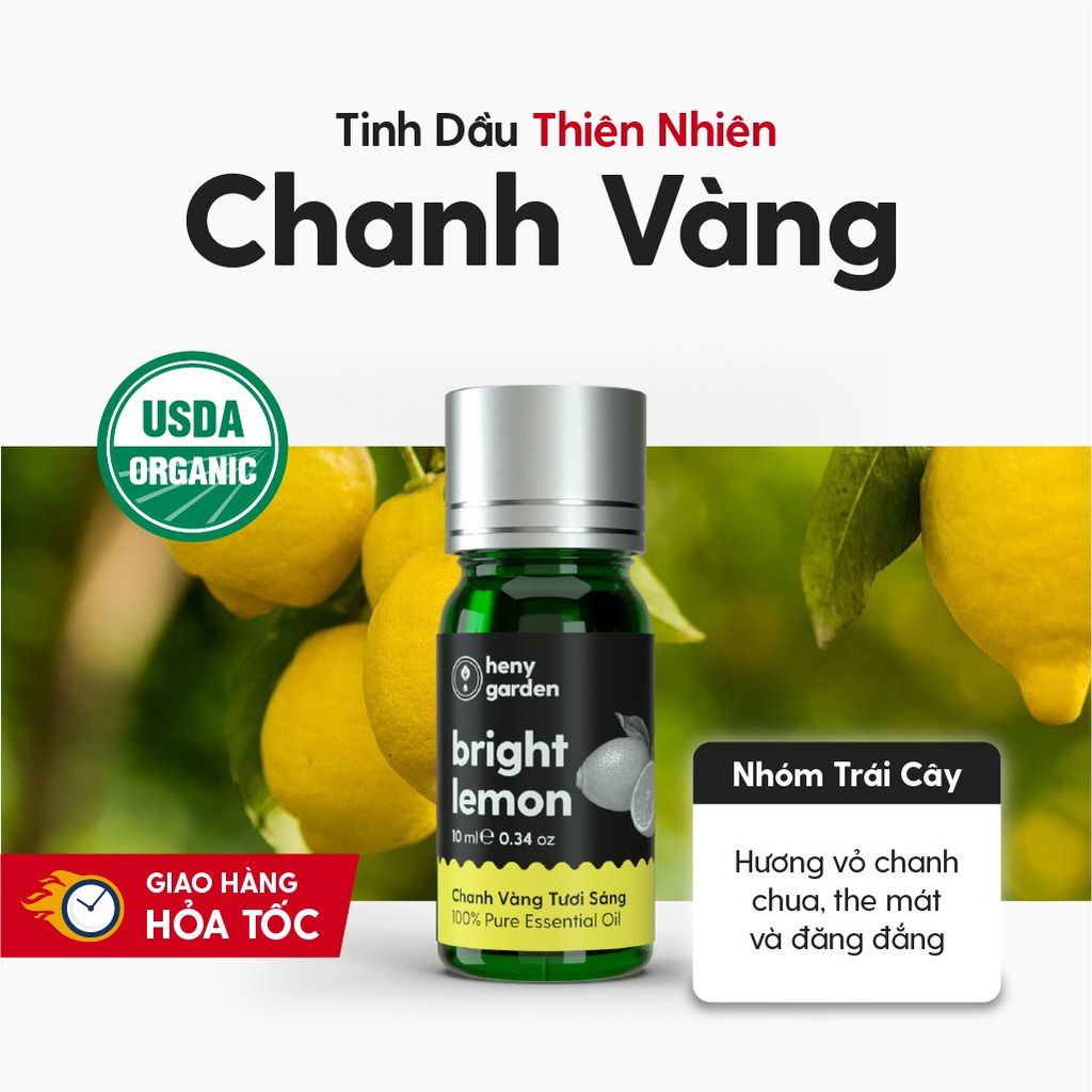 Tinh Dầu Thơm Phòng Thiên Nhiên 6 MÙI Nhóm TRÁI CÂY HENY GARDEN