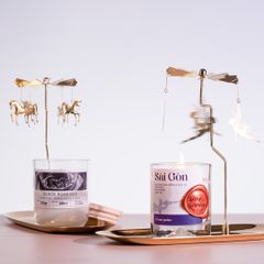 Bộ Charm Nến Xoay Chong Chóng Chơi Nến Cao Cấp HENY GARDEN