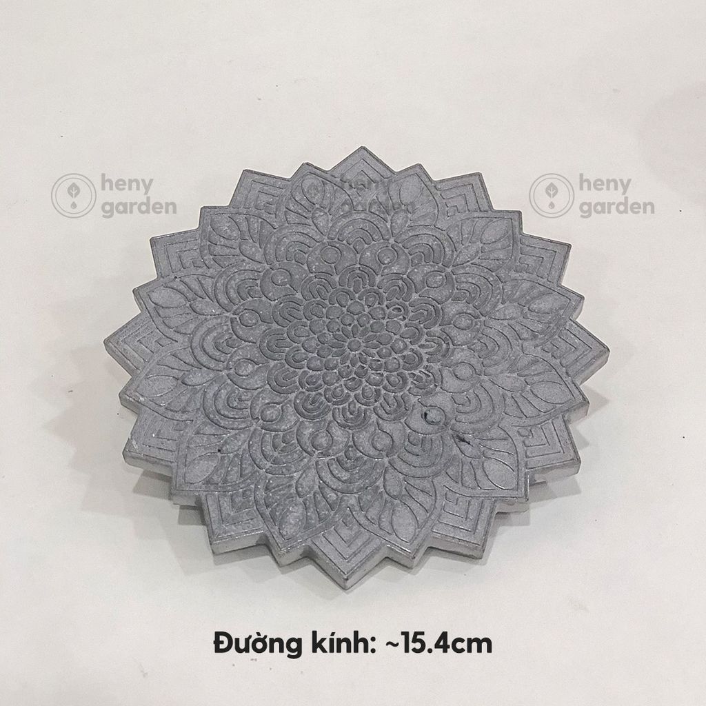 Khay Đế Lót Nến Thơm Xi Măng Phong Cách Hiện Đại (Nhiều Mẫu) HENY GARDEN