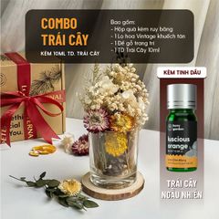 Lọ Hoa Khô Thơm Phòng Khuếch Tán Tinh Dầu Phong Cách Vintage HENY GARDEN