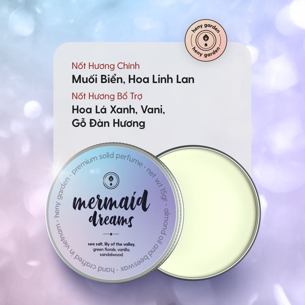 Nước Hoa Khô Dạng Sáp Nữ Nam Lưu Hương Lâu HENY GARDEN