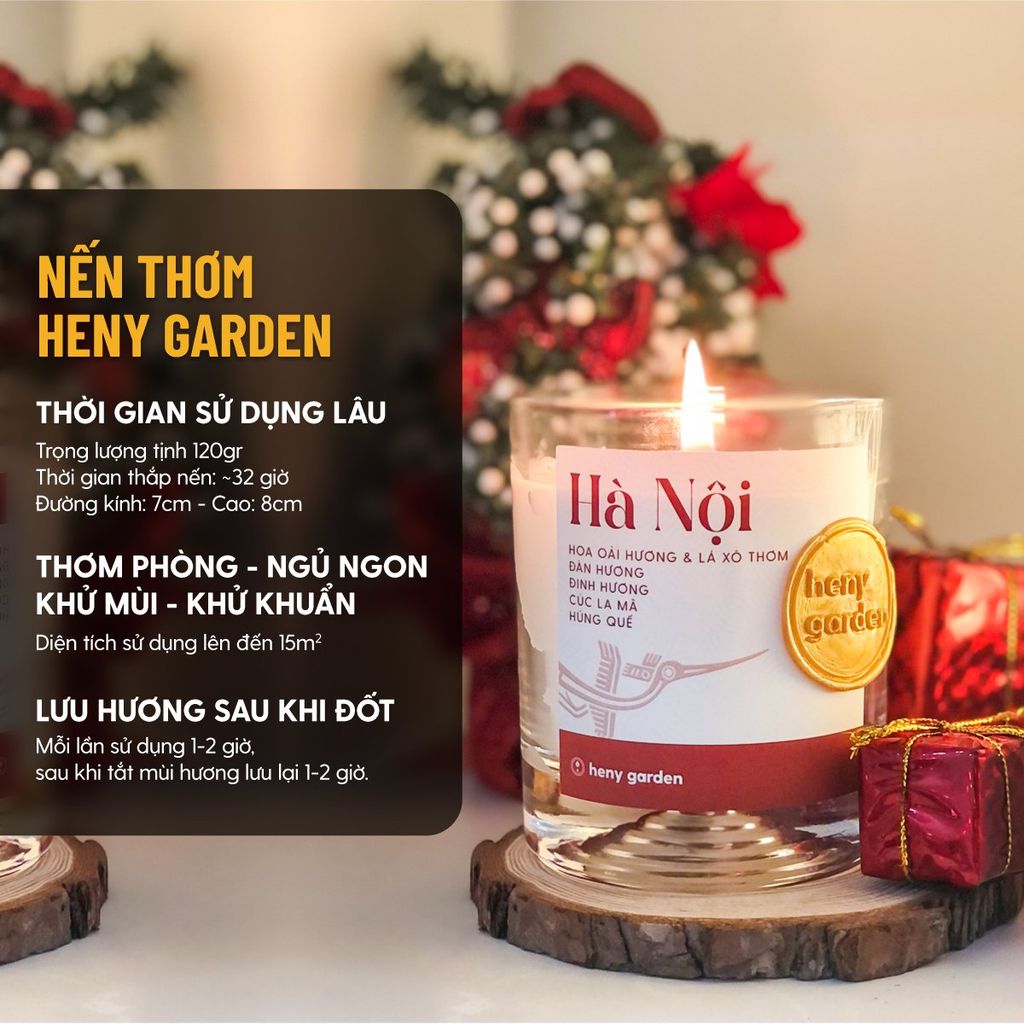 Nến Thơm Đất Việt HENY GARDEN Mùi Hương Cảm Hứng Từ Địa Danh Việt Nam