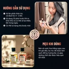 Xịt Thơm Tóc, Nước Hoa Tóc Cao Cấp Bổ Sung Dưỡng Tóc 100mL HENY GARDEN