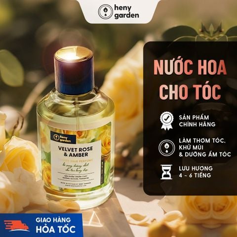 Xịt Thơm Tóc, Nước Hoa Tóc Cao Cấp Bổ Sung Dưỡng Tóc 100mL HENY GARDEN
