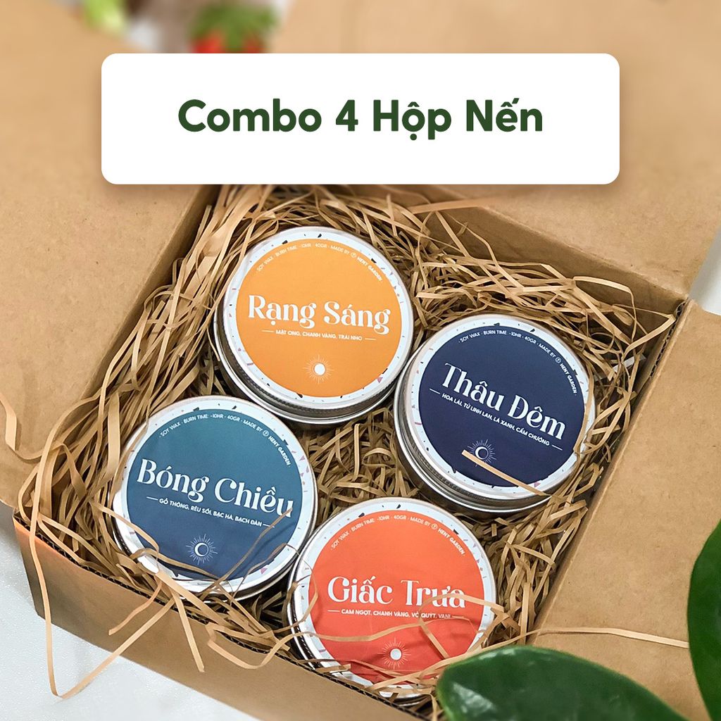 Set Quà Nến Thơm Concept Ngày & Đêm Kèm Hộp Đựng