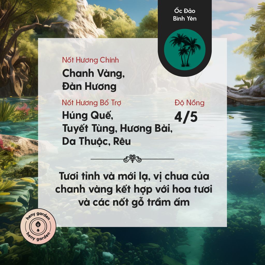 Tinh Dầu Thơm Phòng Phối Hương 27 MÙI HENY GARDEN