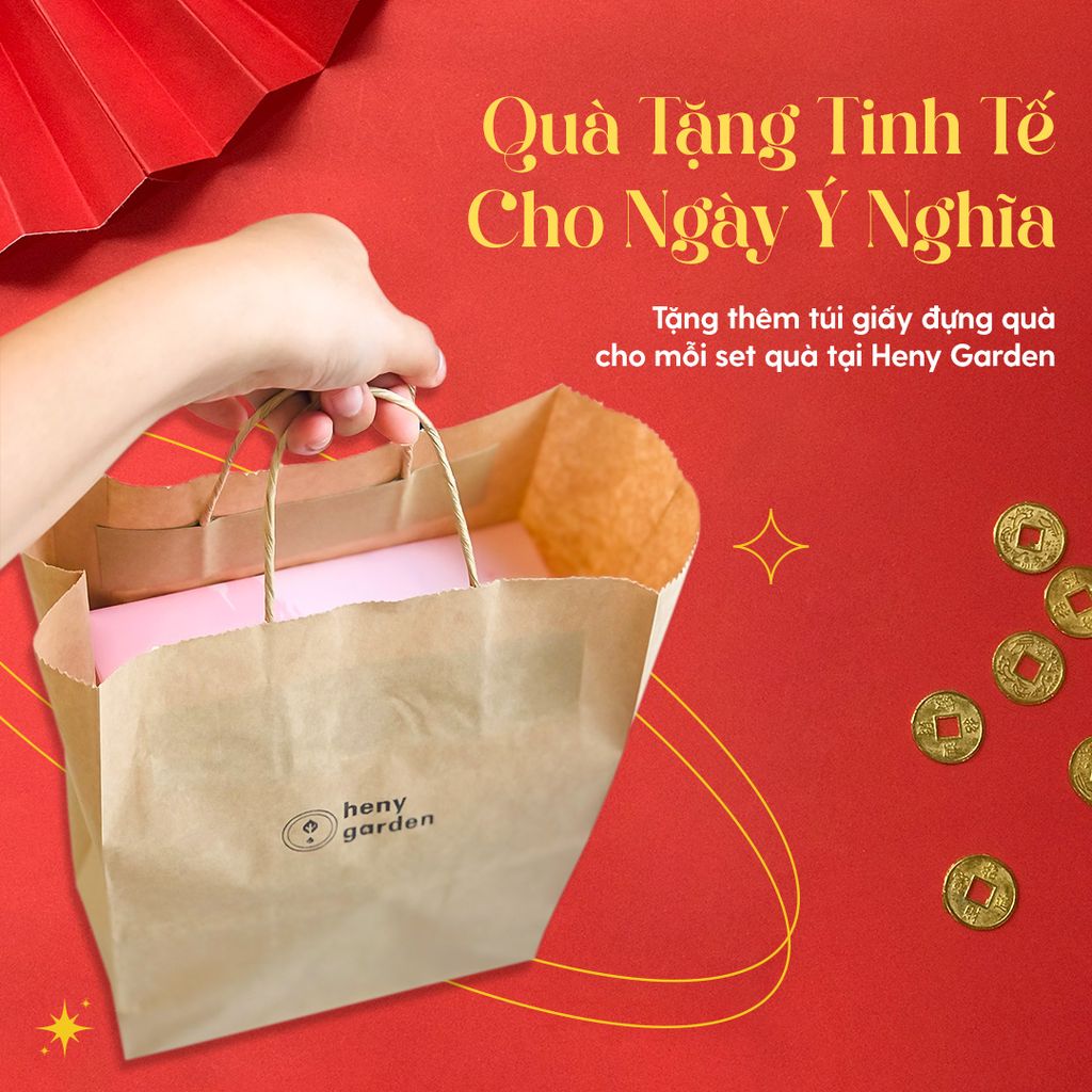 Set Quà Tặng Tết Nến Thơm & Trà Heny Garden