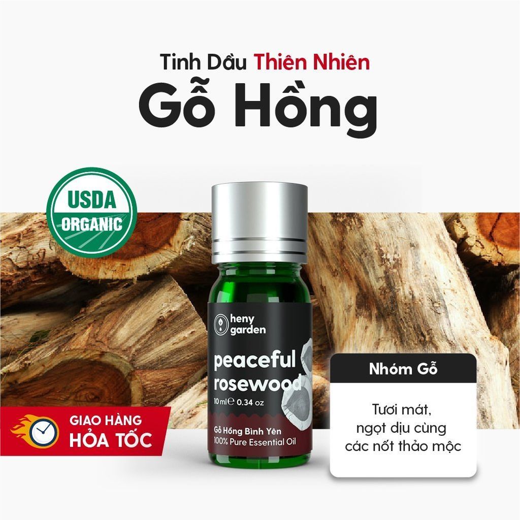 Tinh Dầu Thơm Phòng Thiên Nhiên 6 MÙI Nhóm GỖ HENY GARDEN