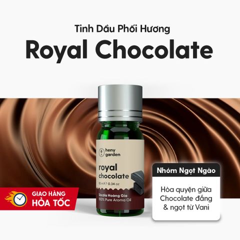 Tinh Dầu Thơm Phối Hương Royal Chocolate (Sô cô la Hoàng Gia) Heny Garden