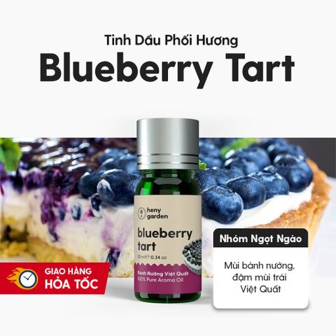 Tinh Dầu Thơm Phối Hương Blueberry Tart (Bánh Nướng Việt Quất) Heny Garden