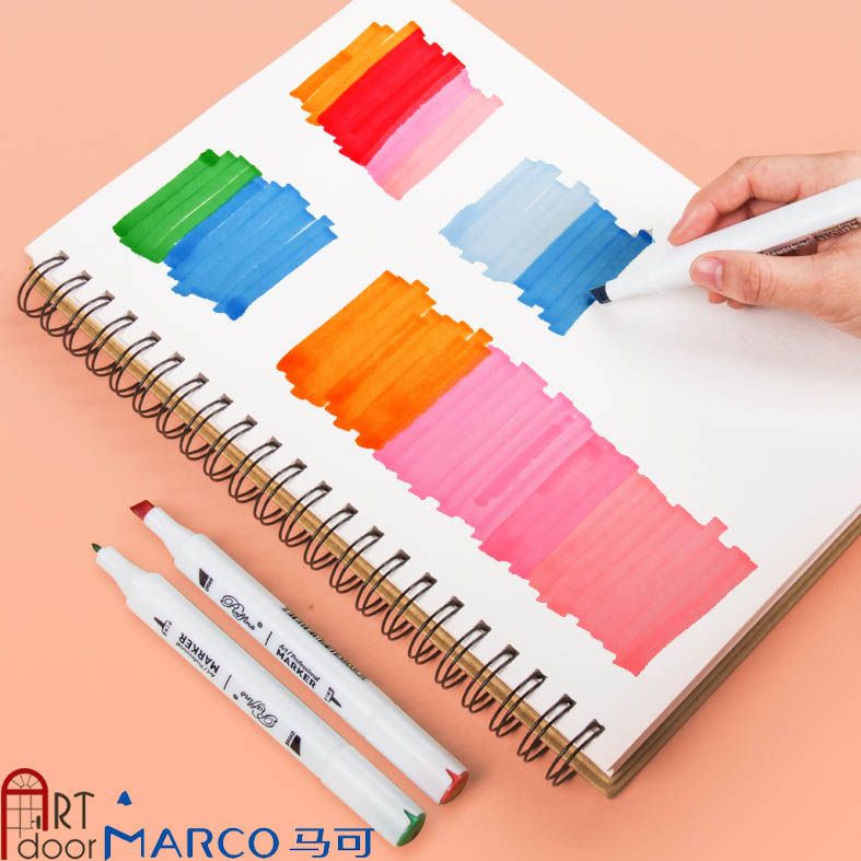  Bộ bút Marker MARCO Raffine hai đầu (túi vải) - 30 màu 