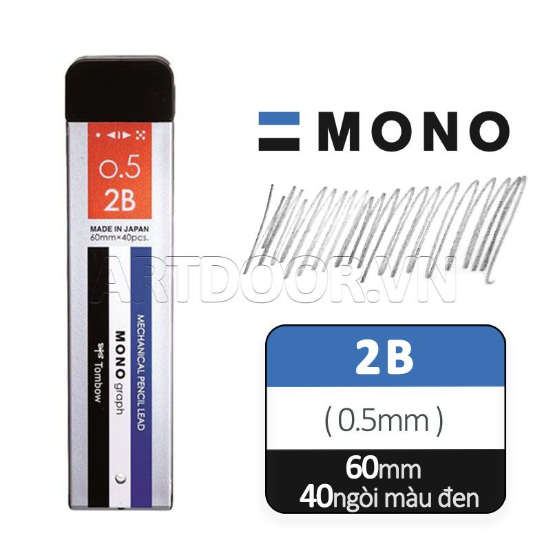  Bút chì bấm TOMBOW Mono Graph thân màu Limited (đầu 05) 