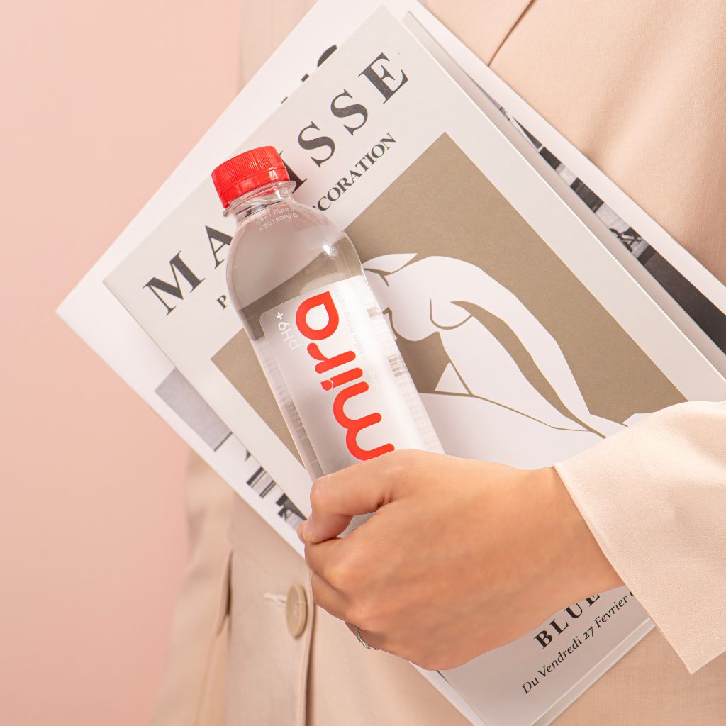 Nước uống ion kiềm Mira pH9+ 360ml