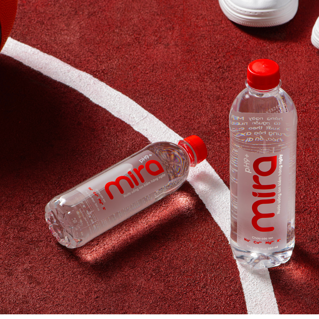 Nước uống ion kiềm Mira pH9+ 360ml