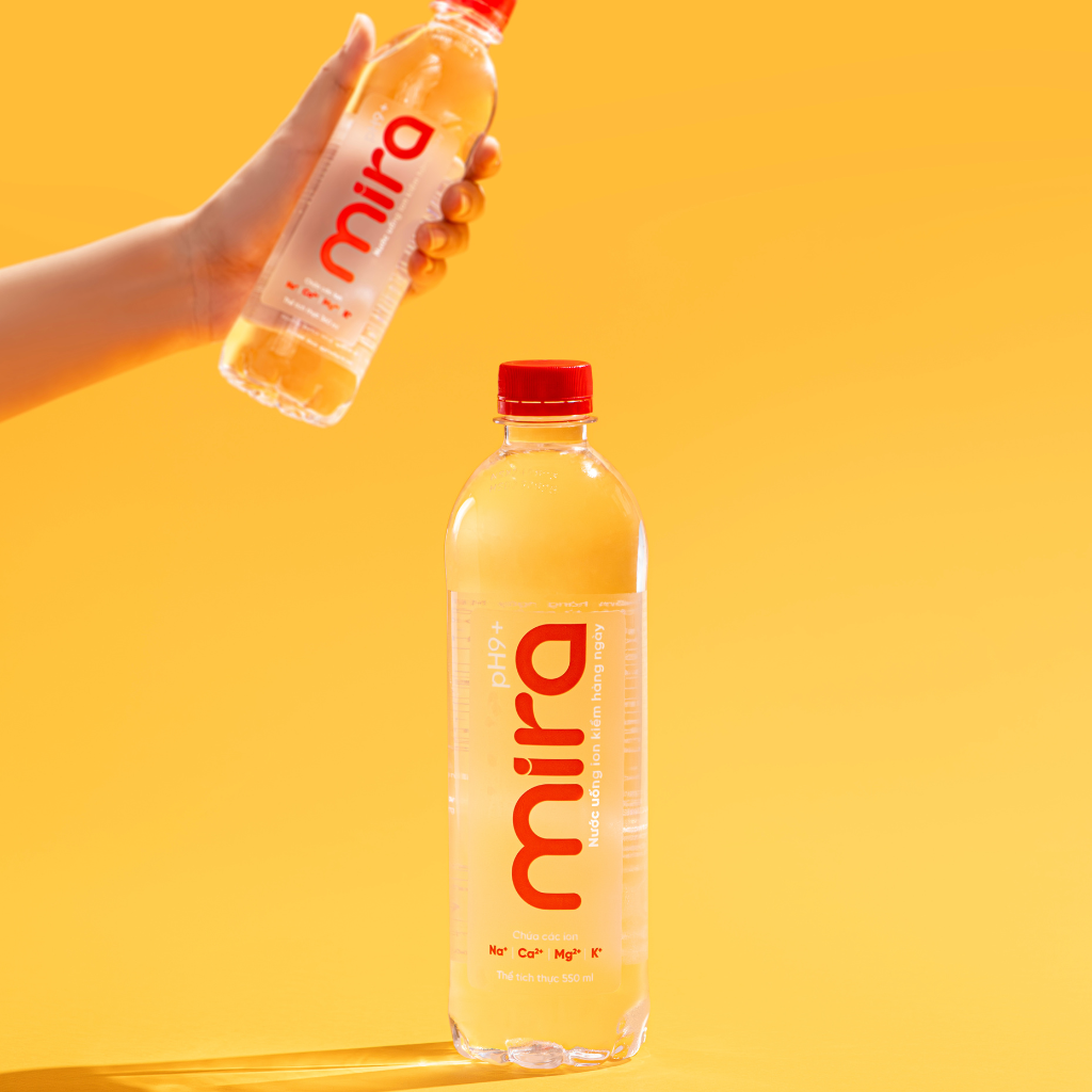 Nước uống ion kiềm Mira pH9+ 550ml