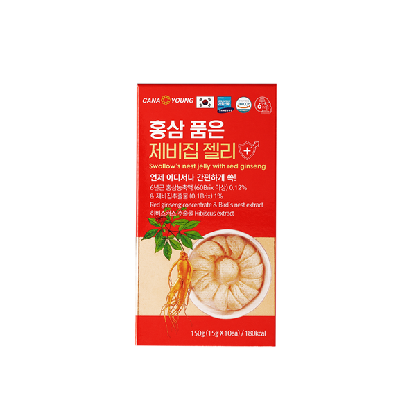  Thạch Tổ Yến Hồng Sâm Cana Young (Hộp 10 gói) 