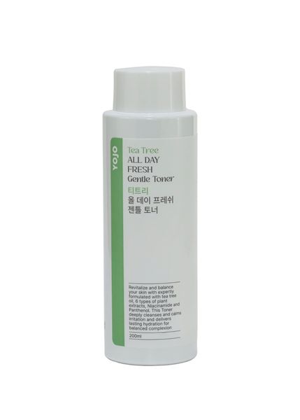  Toner tràm trà YOJO Tea Tree All Day Fresh Gentle Toner 200ml 