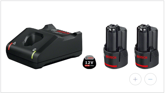 Bộ 2 Pin 2.0Ah + Sạc nhanh GAL 12V-40 - 1600A01B8W