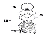 Vòng bi mặt bích 1619P02708
