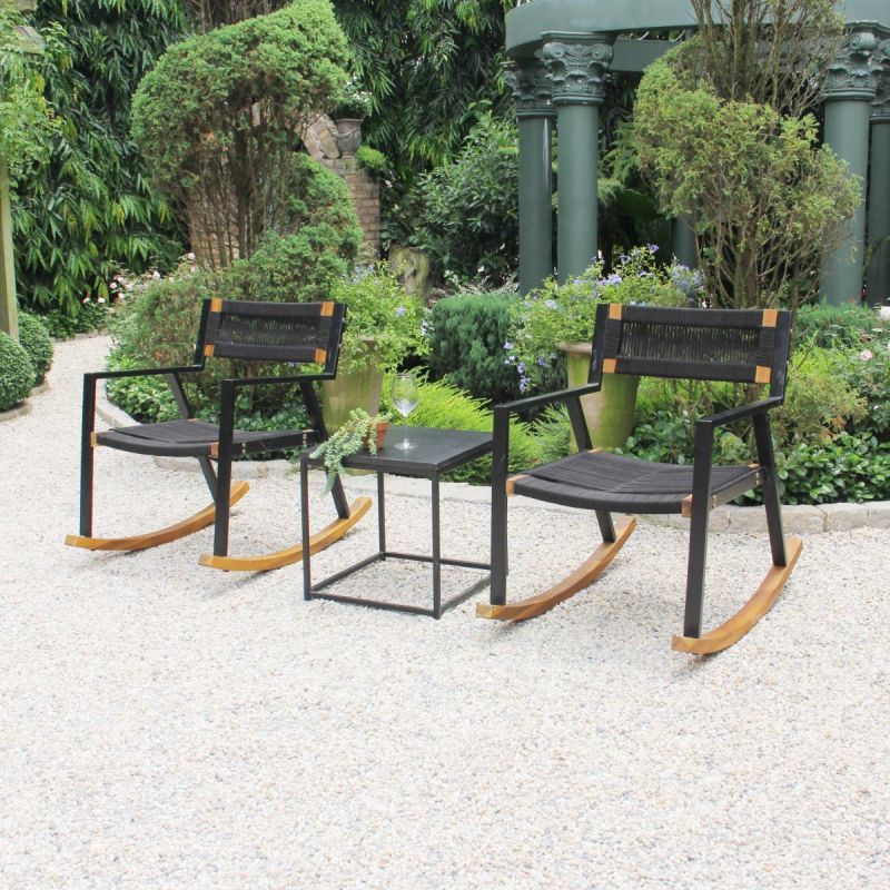 Bộ bàn ghế Cafe bập bênh thư giãn