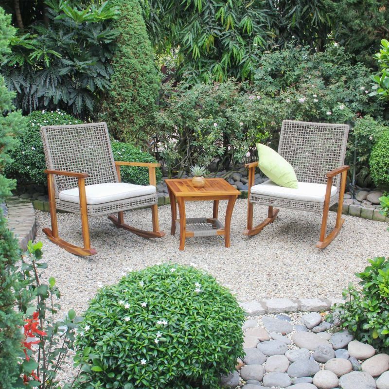 Bộ bàn ghế Cafe bập bênh thư giãn